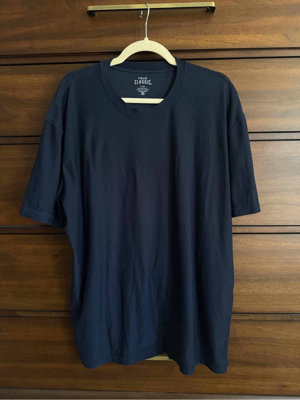 True Classic Men's Navy Crew Neck T‑Shirt